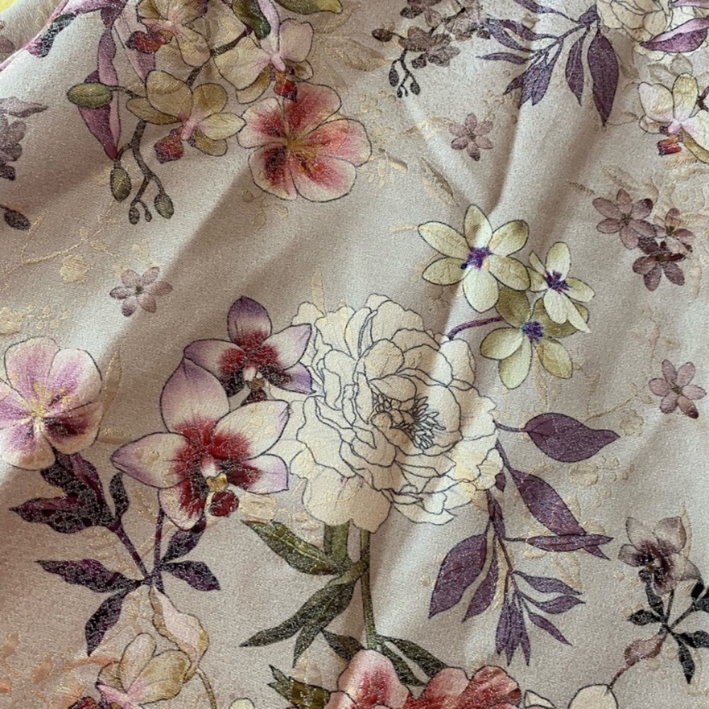 Last Chance ADRIANNA PAPELL Off Shoulder Floral Jacquard Gown 10 - Picture 5 of 5